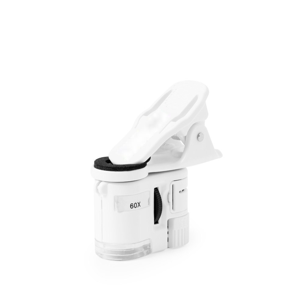 Microscoop Saganix 60X — drukvlak op de klem