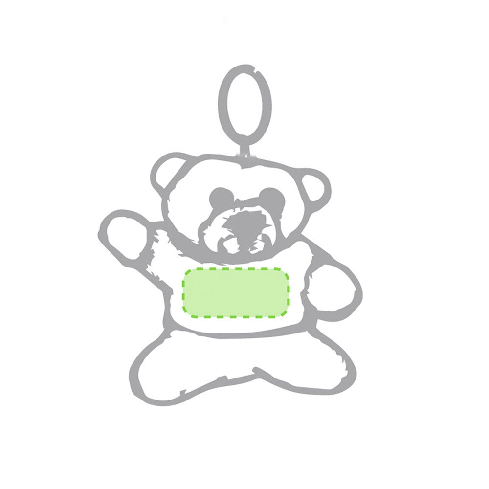 Sleutelhanger Teddybeer Tedchain — drukvlak op de beer