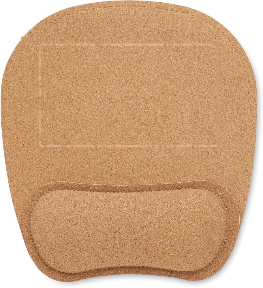 MARBO - Ergonomische muismat van kurk — drukvlak boven