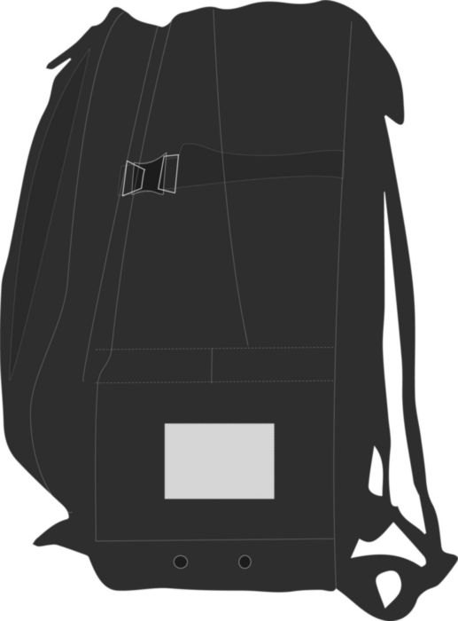 Rugzak Victor | 25 l — drukvlak zijkant