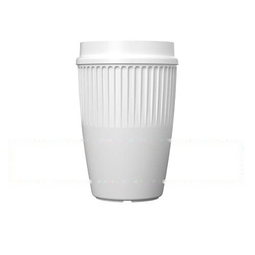 Cirrus POP 350 ml beker met 360° deksel — drukvlak rondom