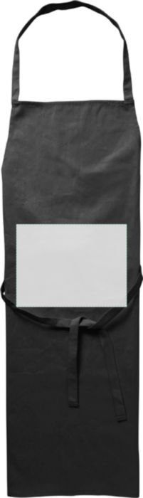 Katoenen (180gr/m²) keukenschort Misty — drukvlak voorzijde