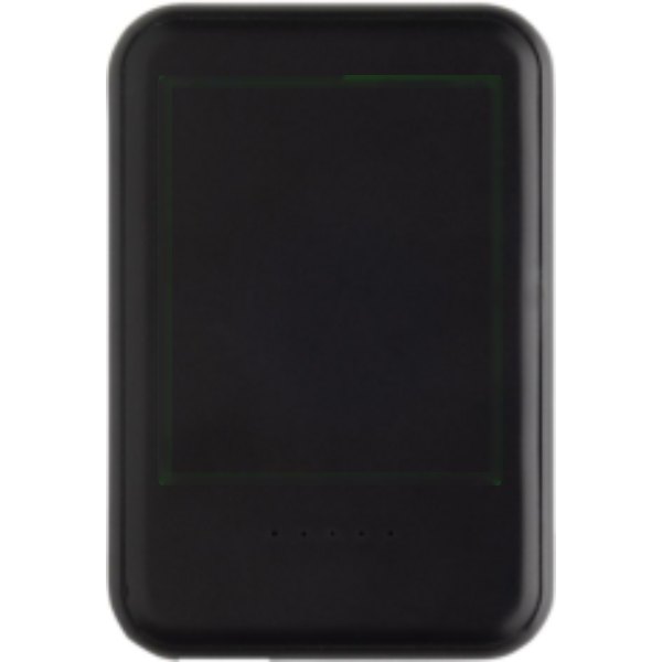 Stellar RCS rplastic 5000 mah 5W magnetische powerbank — drukvlak artikel voorzijde
