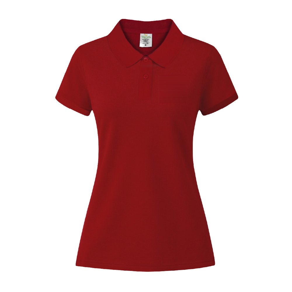 Dames Kleuren Polo Shirt "keya" WPS180 — drukvlak linkerborst