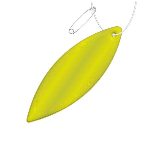 RFX™ H-12 reflecterende pvc hanger met ellips — drukvlak voorkant (op reflecterende laag)