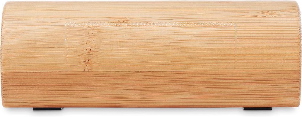 SPEAKBOX - 5W draadloze bamboe speaker — drukvlak op de voorkant