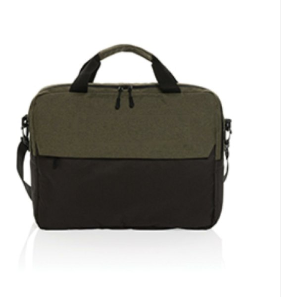 Kazu AWARE™ RPET basic 15.6" laptop tas — drukvlak artikel voorzijde boven