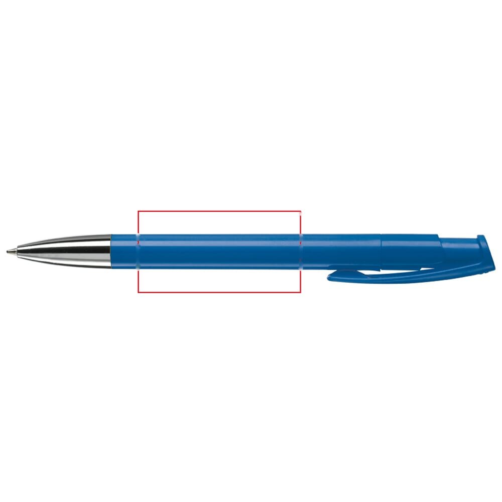 Balpen Avalon metal hardcolour — drukvlak 270 graden van de clip