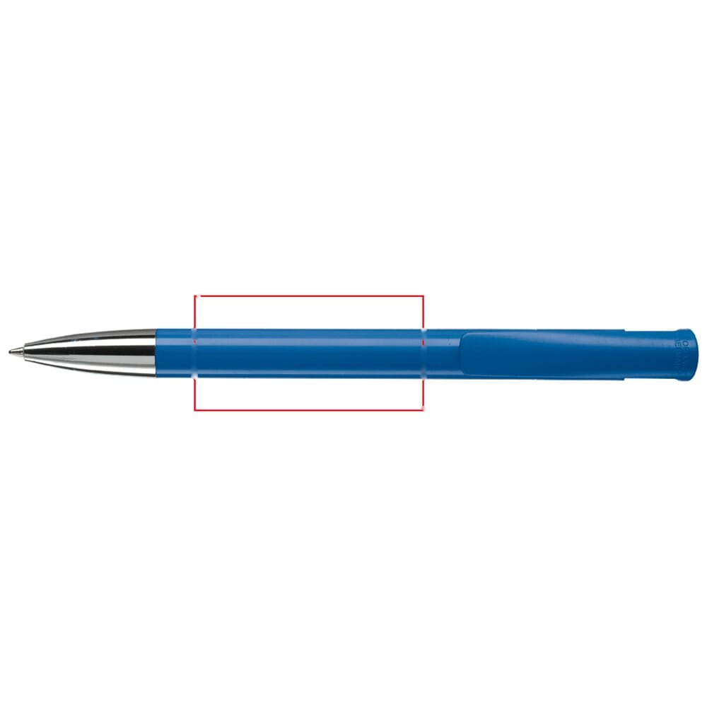 Balpen Avalon metal hardcolour — drukvlak verlengde van de clip