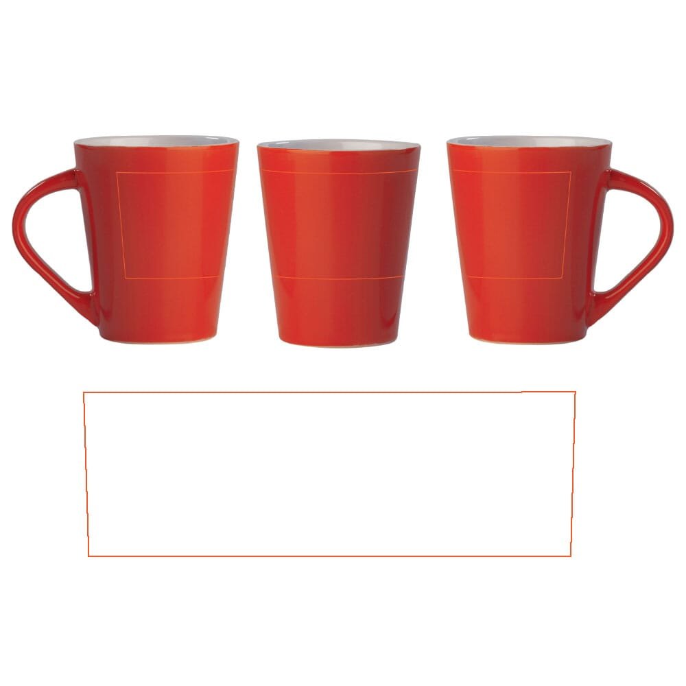 Mok Nice Helderrood 270ml — drukvlak rondom