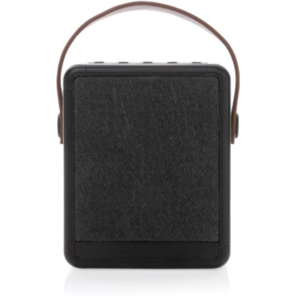 Skywave RCS gerecycled plastic solar speaker 12W — drukvlak artikel voorzijde