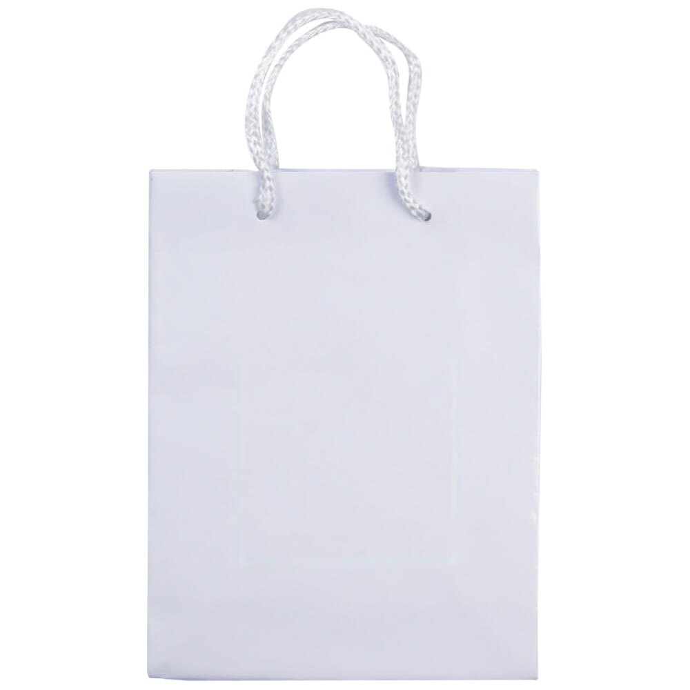 Draagtas papier klein 200g/m2 — drukvlak midden op de voorkant