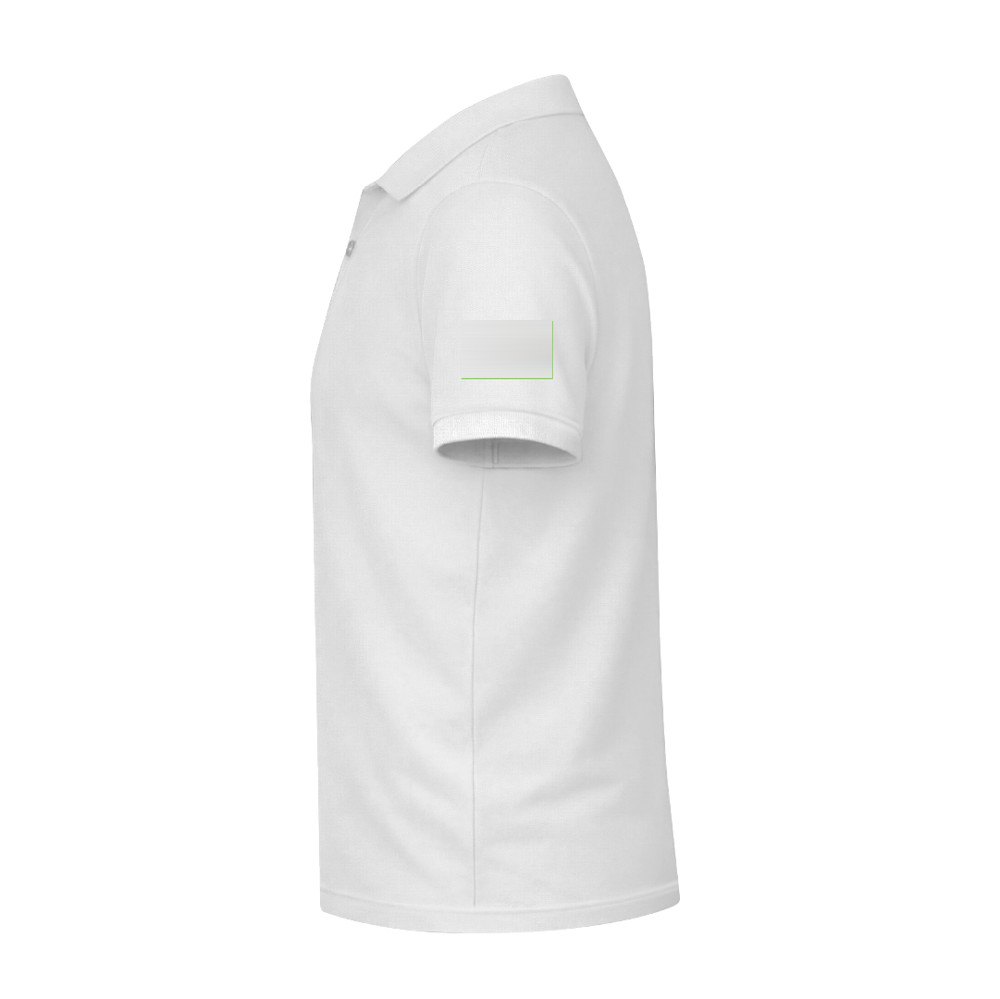 Volwassene Wit Polo Shirt "keya" MPS180 — drukvlak linkermouw