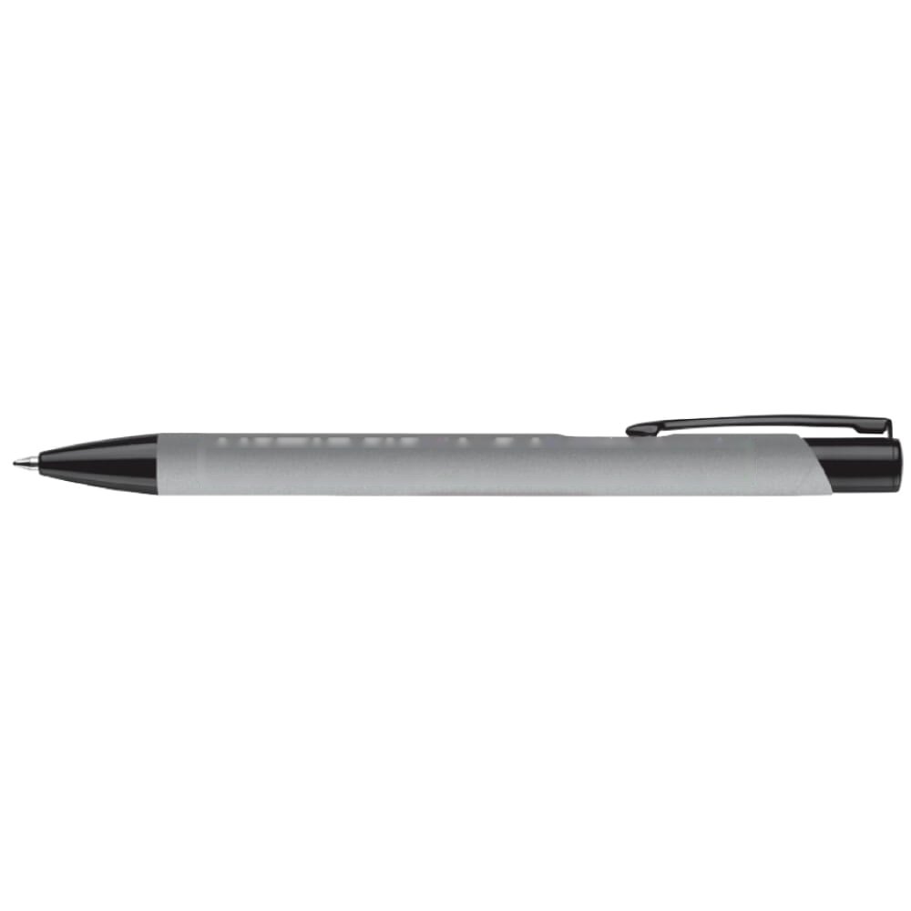 Balpen Alicante soft touch — drukvlak 90 graden van de clip