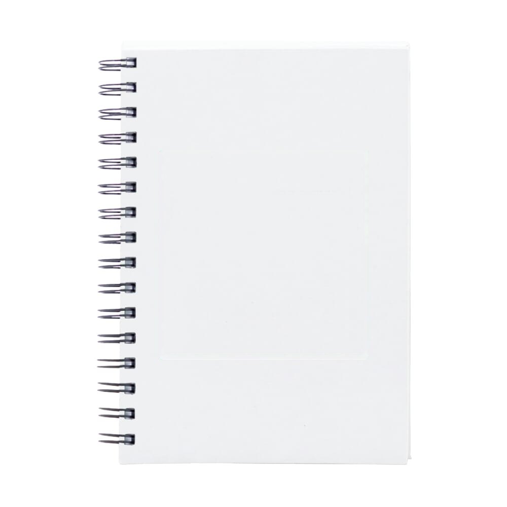 Notitieboek spiraal A5 — drukvlak voorzijde onder