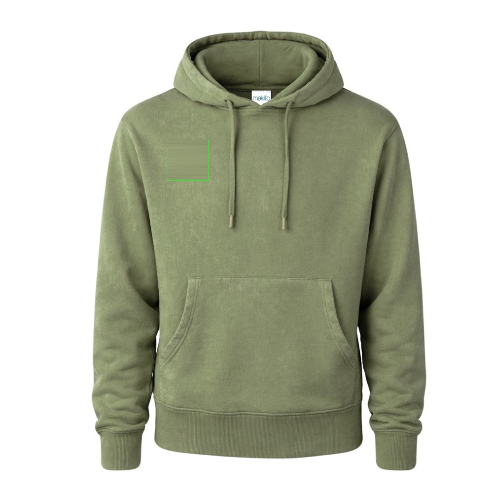 Volwassene Sweatshirt Grea — drukvlak rechterborst