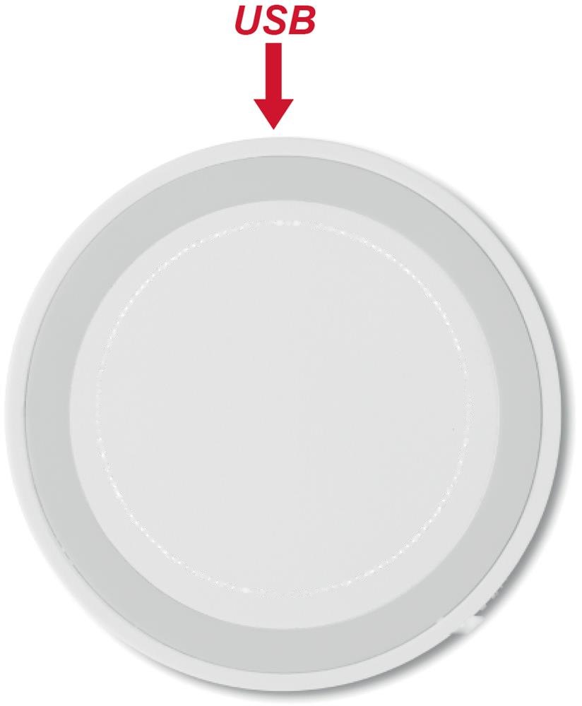 WIRELESS PLATO - Draadloze oplader — drukvlak bovenzijde