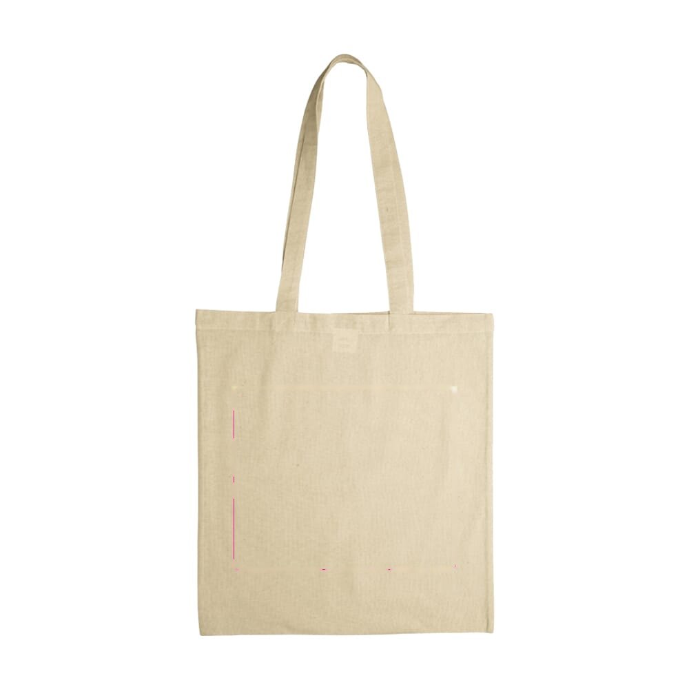 Schoudertas katoen OEKO-TEX® 140g/m² 38x42cm — drukvlak midden voorzijde