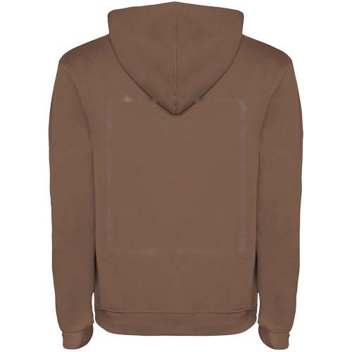 Urban 280 g/m² hoodie voor heren — drukvlak impact hoog op de achterzijde