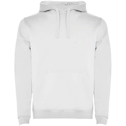 Urban 280 g/m² hoodie voor heren — drukvlak linker borst