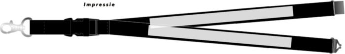 Lanyard Bobbi — drukvlak voorzijde