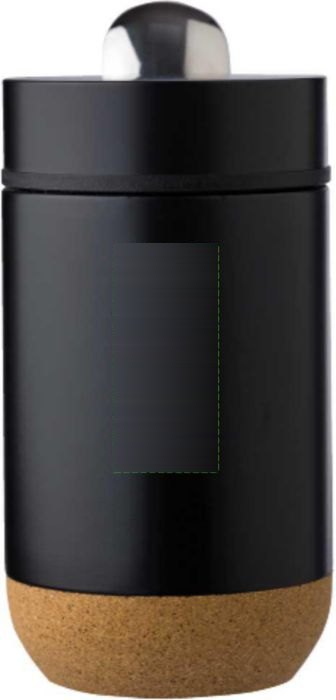 Voedselcontainer Nash | Dubbelwandig | 400 ml — drukvlak voorzijde