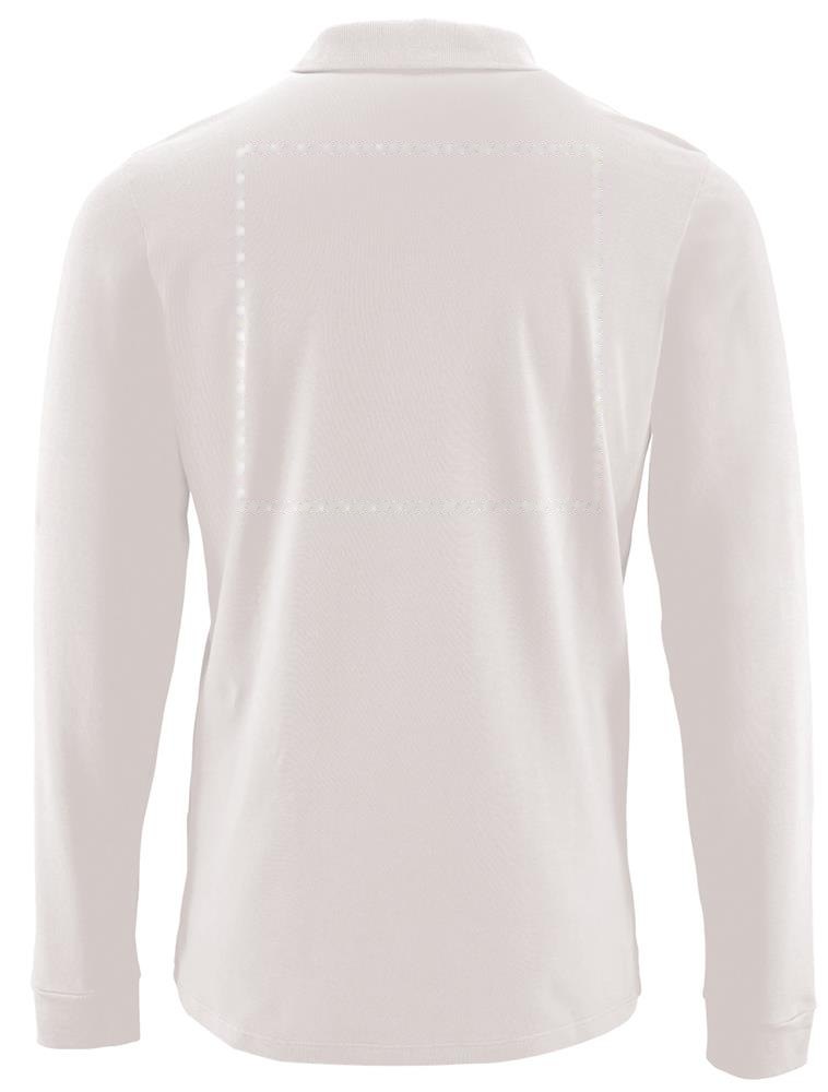 PERFECT LSL MEN - PERFECT MEN LSL POLO 180g — drukvlak achterzijde