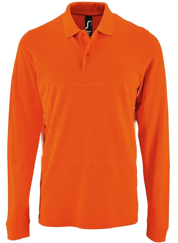PERFECT LSL MEN - PERFECT MEN LSL POLO 180g — drukvlak voorzijde