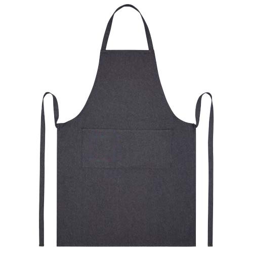 Nima 320 g/m2 Aware™ schort van gerecycled denim — drukvlak linker zak