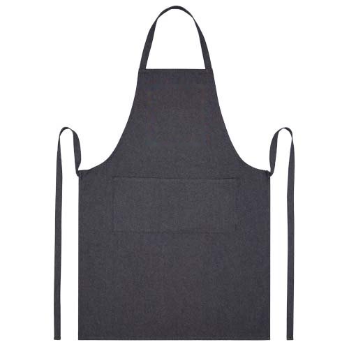 Nima 320 g/m2 Aware™ schort van gerecycled denim — drukvlak borst