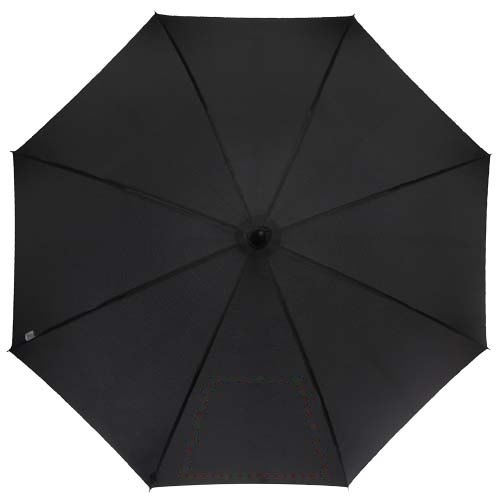 Fontana 23" automatische paraplu met carbon look en gebogen handvat — drukvlak 1ste paneel