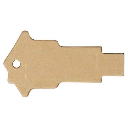 Huisvormige USB 2.0 van gerecycled papier — drukvlak achterzijde