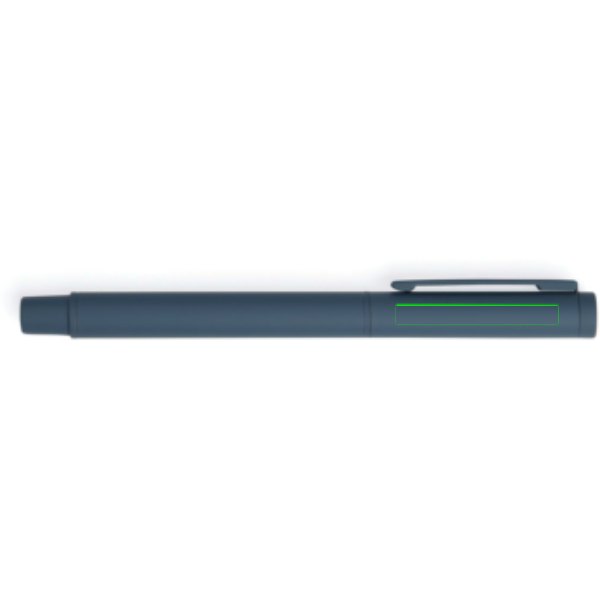 VINGA Baltimore RCS recycled RVS pen — drukvlak naast clip