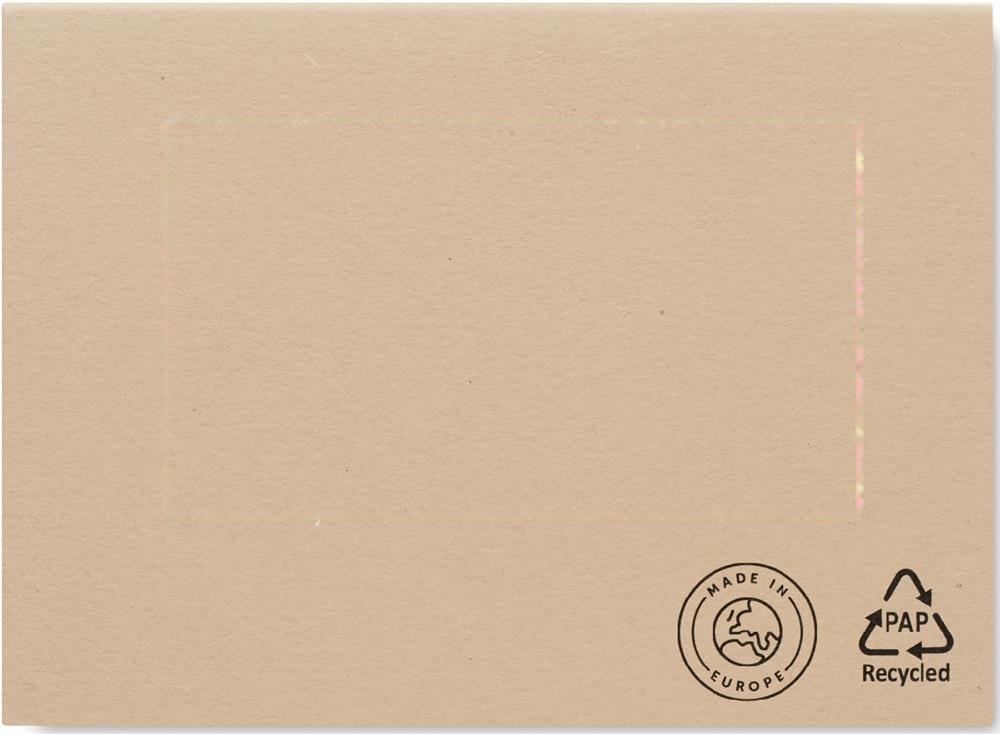 MAUI - Gerecycled papieren memoblok — drukvlak onderzijde
