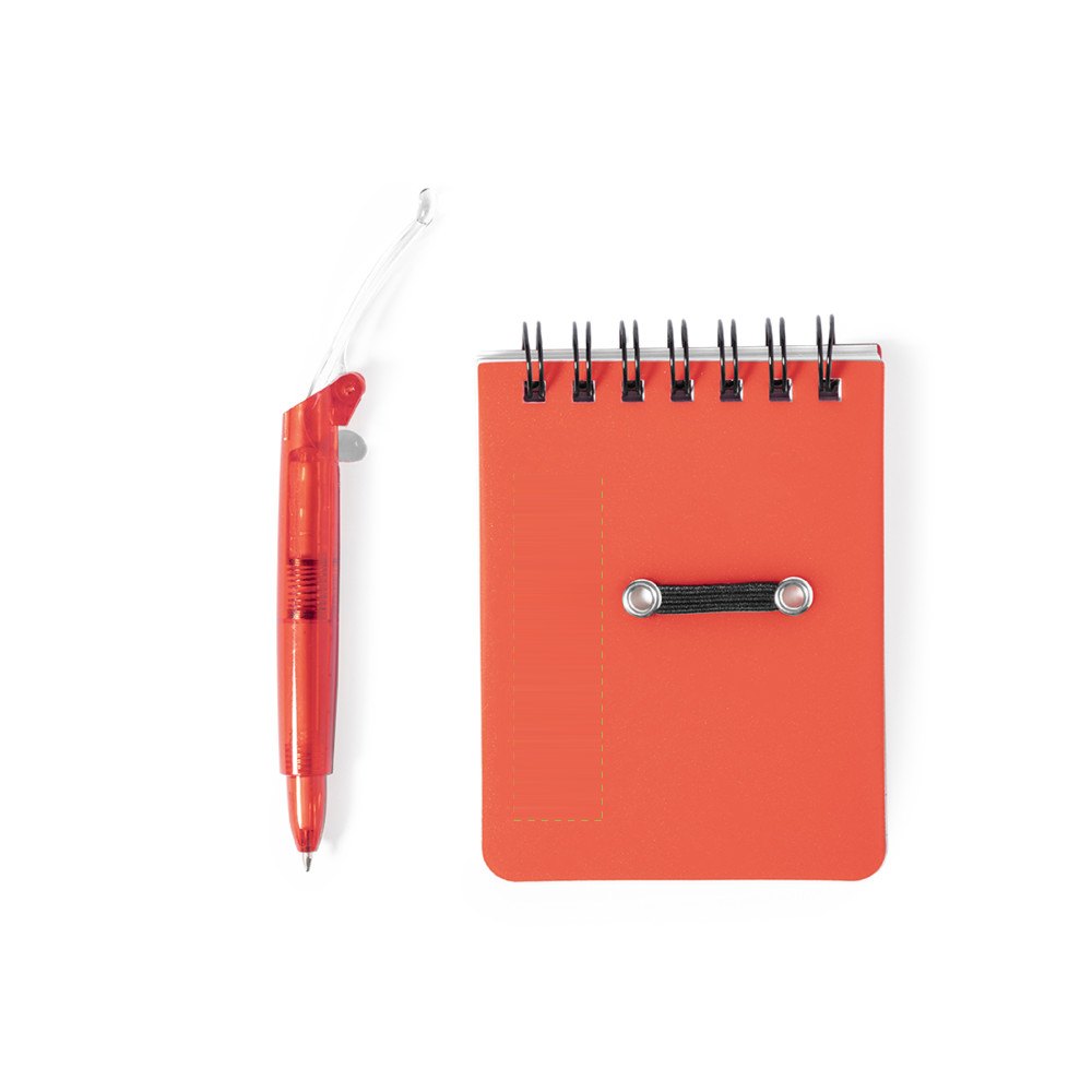 Mini Notitieboek Duxo — drukvlak op de cover, links