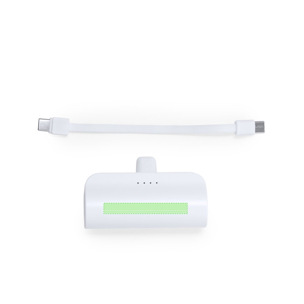 Power Bank Laford — drukvlak voorzijde van de powerbank