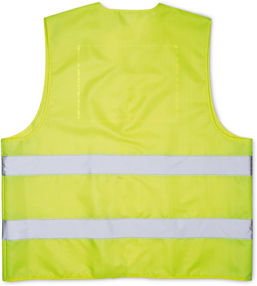 VISICOAT - Veiligheidshesje polyester — drukvlak achterzijde