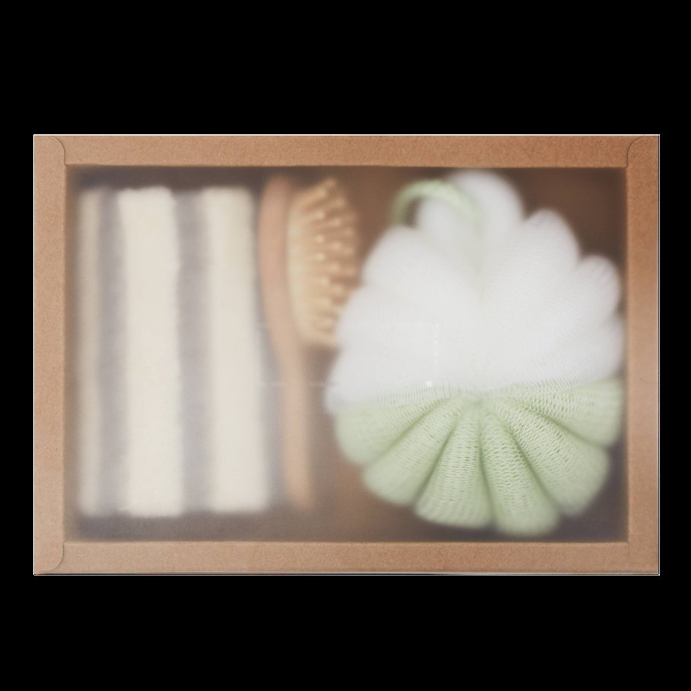 SHORT WAVE - Wellness-set — drukvlak op de glazen deksels