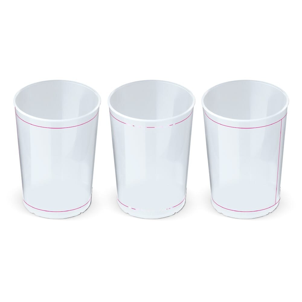 Ecologische cup biomateriaal 250ml — drukvlak rondom