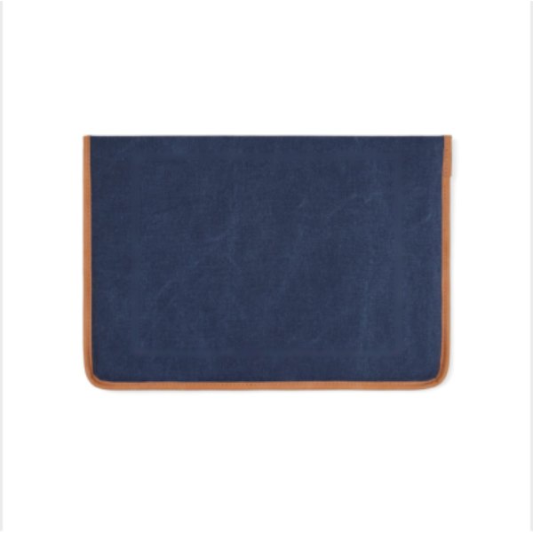 VINGA Bosler GRS recycled canvas 14" laptop sleeve — drukvlak artikel achterzijde