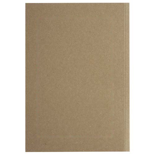 Novella Austen Kraft A5 gerecycled notitieboek met zachte cover, 50 vellen — drukvlak achteromslag