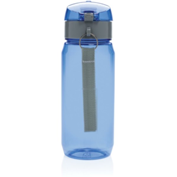 Yide RCS Gerecyclede PET lekvrije afsluitbare fles 600ml — drukvlak artikel achterzijde beneden