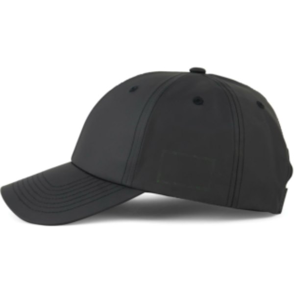 VINGA Baltimore AWARE™ gerecycled PET cap — drukvlak artikel zijkant links