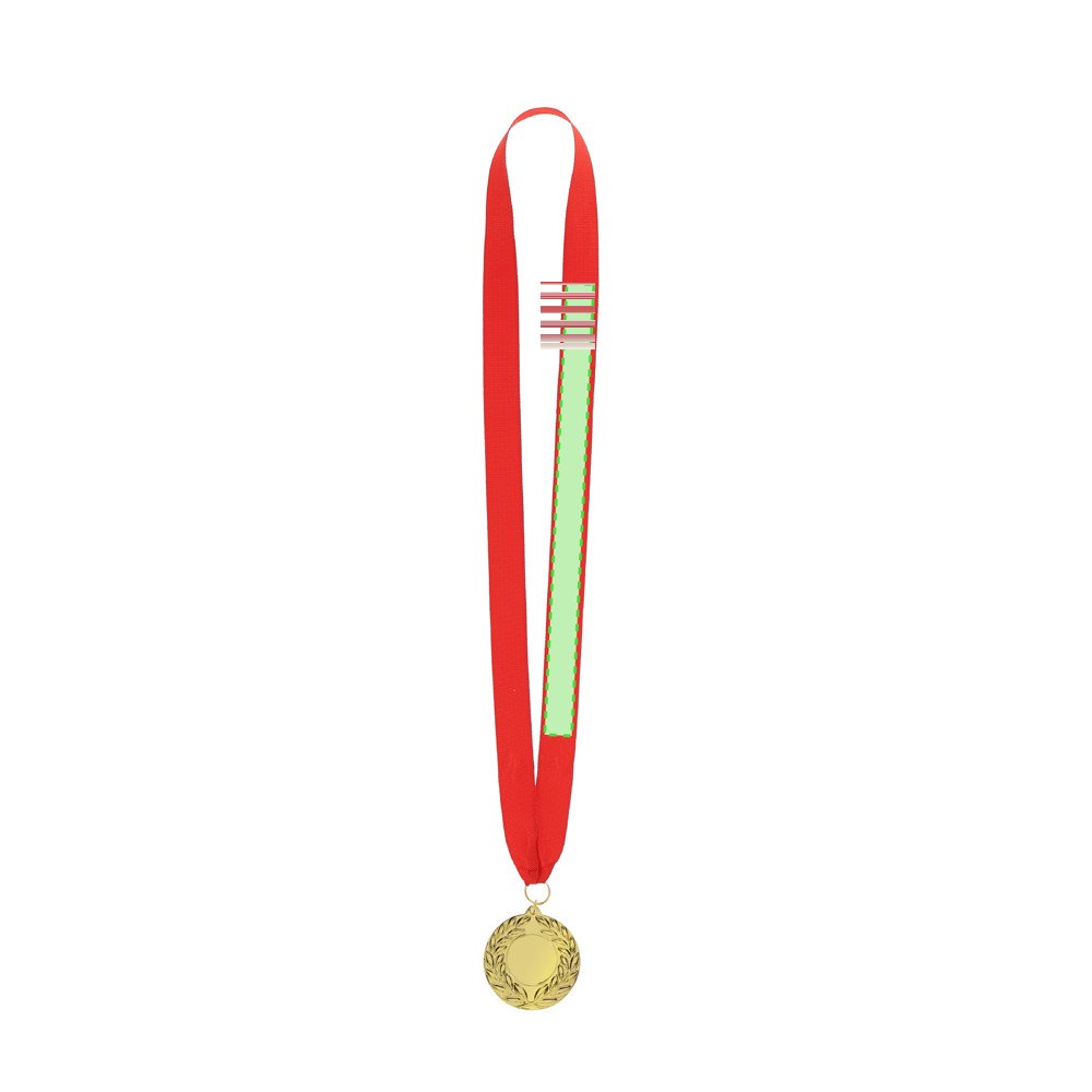 Medaille Gussy — drukvlak rechts op het lint