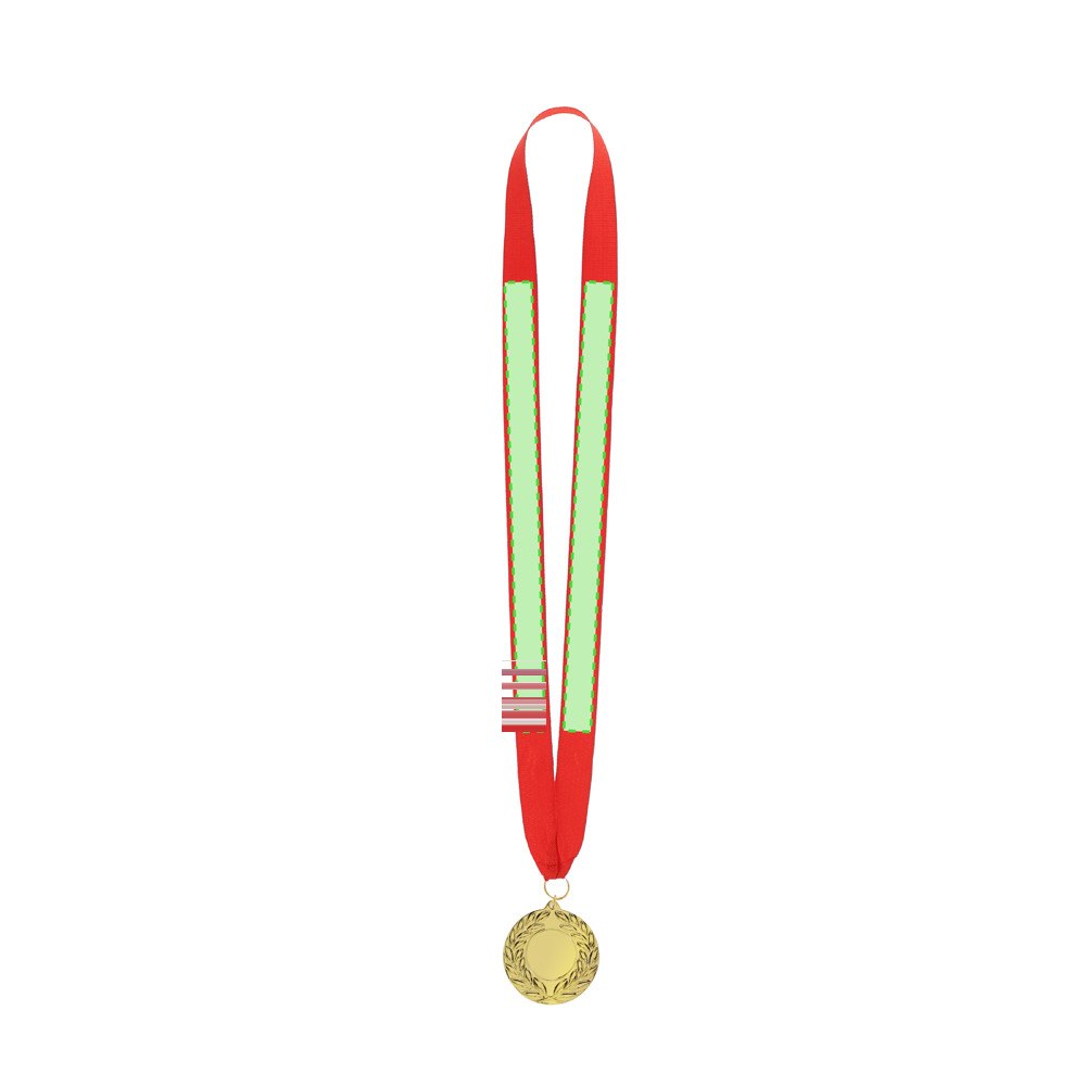 Medaille Gussy — drukvlak beide zijden van lint