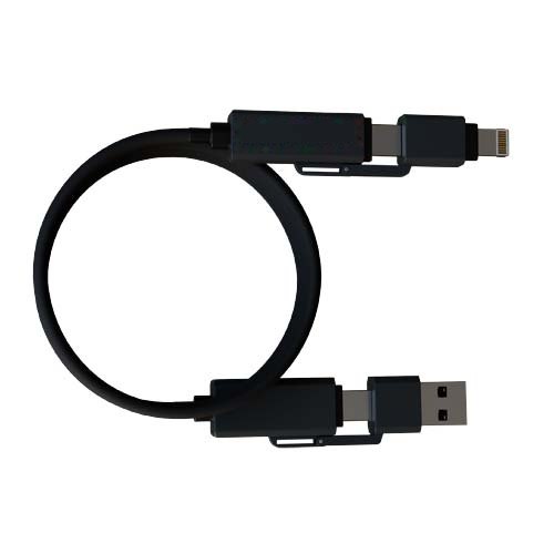 SCX.design C59 magnetische siliconen oplaadkabel van 100 W — drukvlak voorzijde
