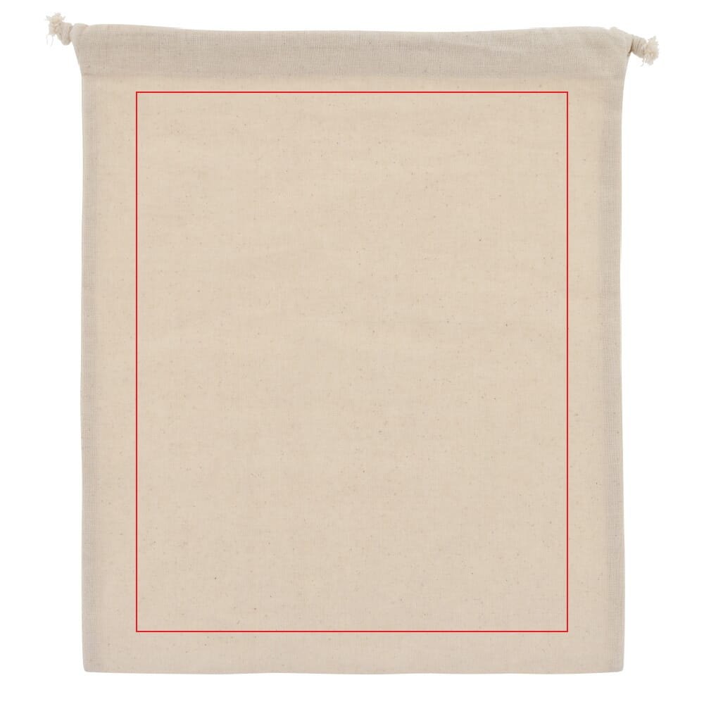 Geschenkbuidel OEKO-TEX® katoen 140g/m² 25x30cm — drukvlak groot op de voorkant