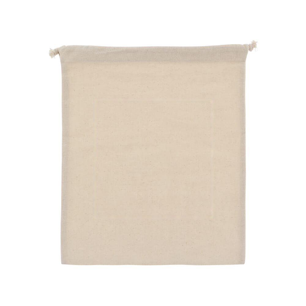Geschenkbuidel OEKO-TEX® katoen 140g/m² 25x30cm — drukvlak midden op de voorkant