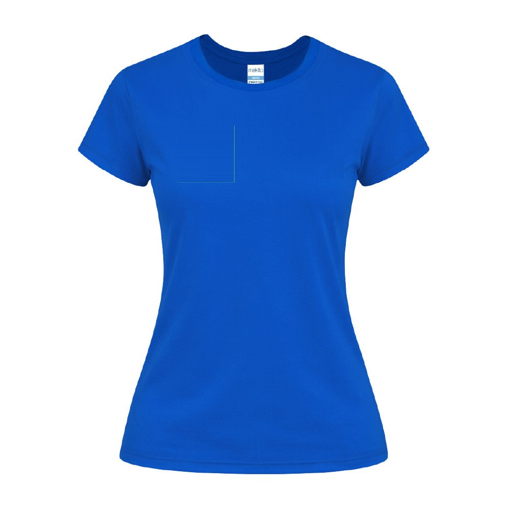 Dames Kleuren T-Shirt Seiyo — drukvlak rechterborst