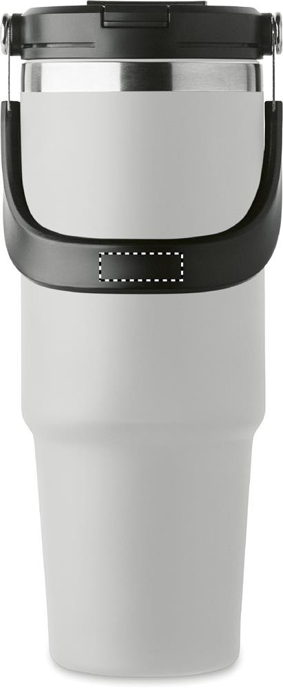 SUMA HAND - Dubbelwandige beker 850ml — drukvlak handvat